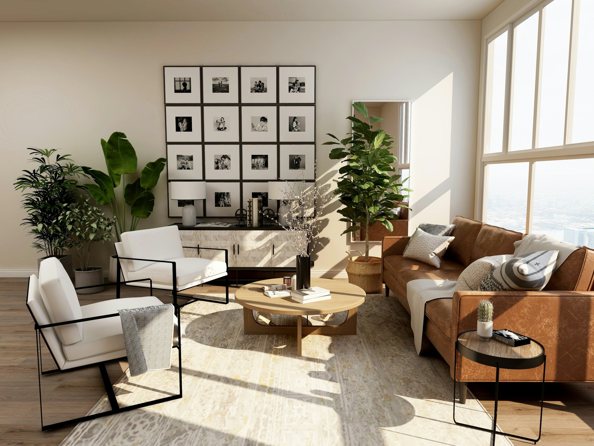 Furnished living room